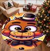 Five Nights at Freddy's Pattern Round Rug, Indoor/Outdoor Mat, for Picnic, Gameroom, Bedroom, Office, Living Room, Home Decor Carpet, Birthday Gift
