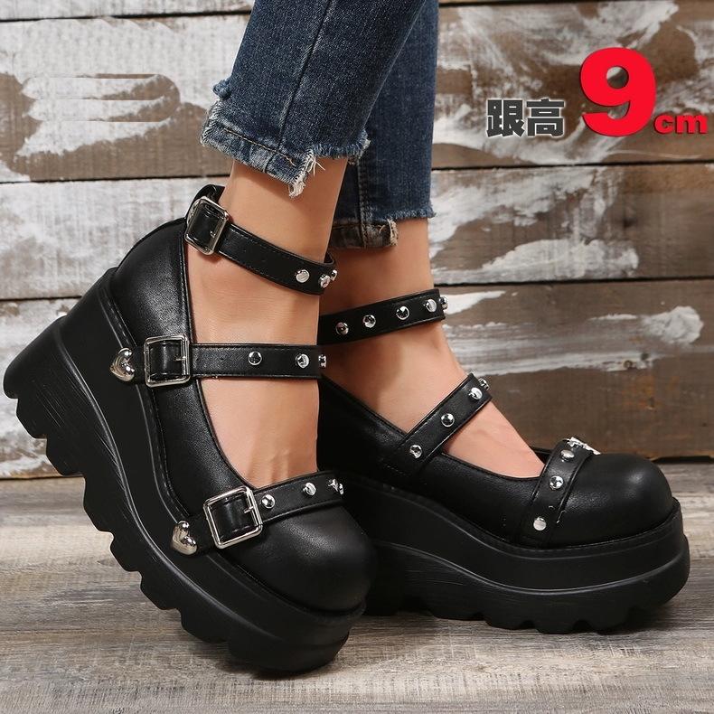 

Women s shoes platform shoes new punk casual sports shoes muffin sole women s shoes 35