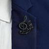 Hollow Design Music Note Brooch Pin Lightweight Lapel Pin Treble Clef Brooch  Daily Wear