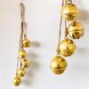 Brass Shining Jingle Bell Cluster Set of 5 Bells Handmade Metal Harmony Hanging Cow Bells Hanging Bells Lucky Christmas Tree Decoration