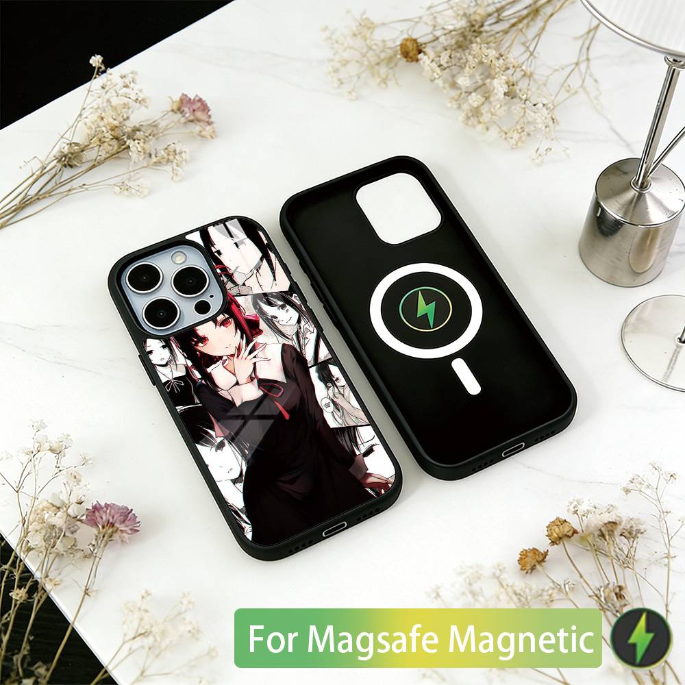 Kaguya sama Love is War Phone Case For iPhone17,16,15,14,13,12,11 Plus,Pro Magnetic with Magsafe Wireless Charging