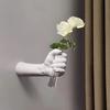 Wall Mounted Simulations Hand Flower Vase Art Wall Sculpture Hand Vase  Dried Flower