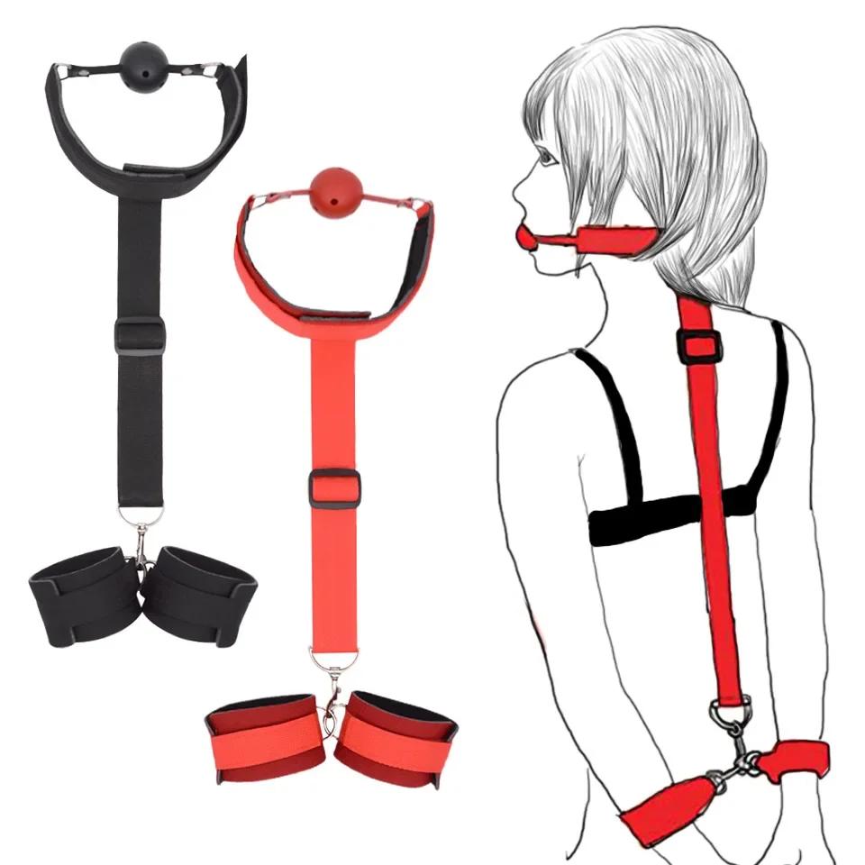 BDSM Bondage Set Bondage Cătușe Obiecte Fetiș Jucării erotice Truse Jucării sexuale Cupluri Comert cu ridicata Sex Bondage Joc Gulerele Sex Shop