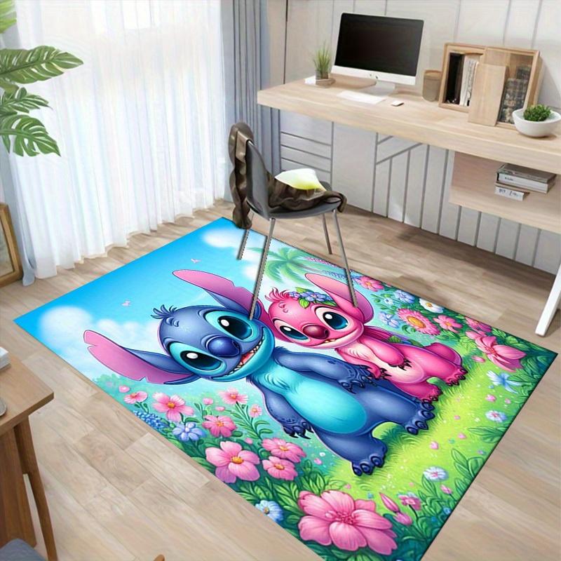 1pc. Cute Stitch & Angel Pink Outdoor Rug for Home Decor, Office Carpet Gift Ideaz0414263