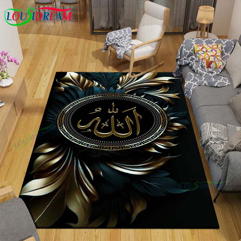 Fashion Muslim Prayer Carpets Bedroom Becoration Living Room Decoration Carpets for Bed Room Rug Anime Rug  Area Rug