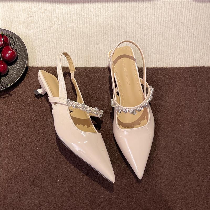 

Spring new pointed head thin heel high heel temperament thin French fashion sexy beauty absolutely bag head with women s shoes 39