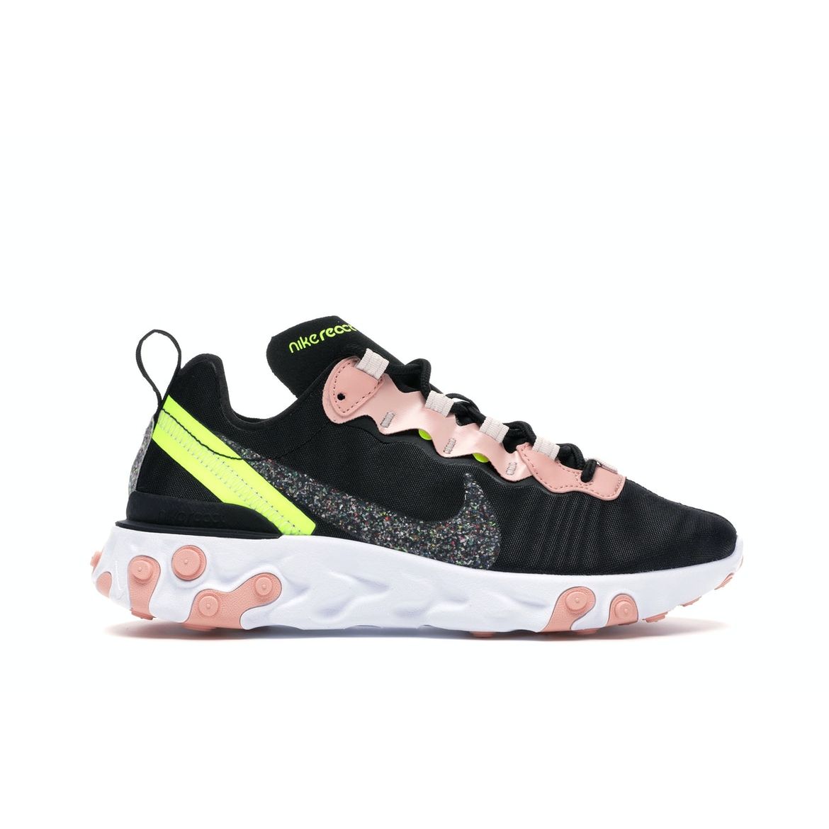 

Женские кроссовки Nike React Element 55 Premium Black Coral Stardust Volt CD6964-002