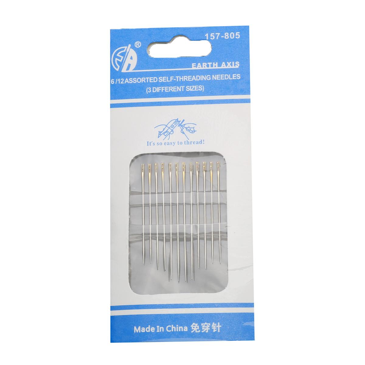 

Несколько размеров швейные иглы из нержавеющей стали с боковым отверстием, иглы для штопки, инструмент для вышивания, аксессуары для домашнего шитья 3.6cm/3.8cm/4.2cm 12pcs