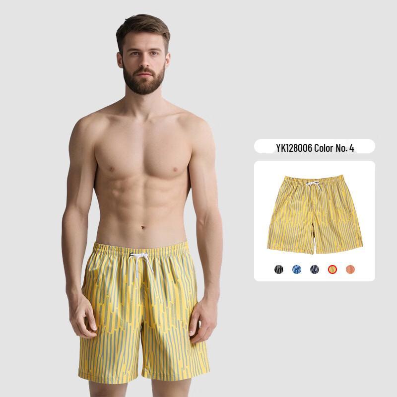 Jun Kiss Men s Striped Surfing Beach Shorts