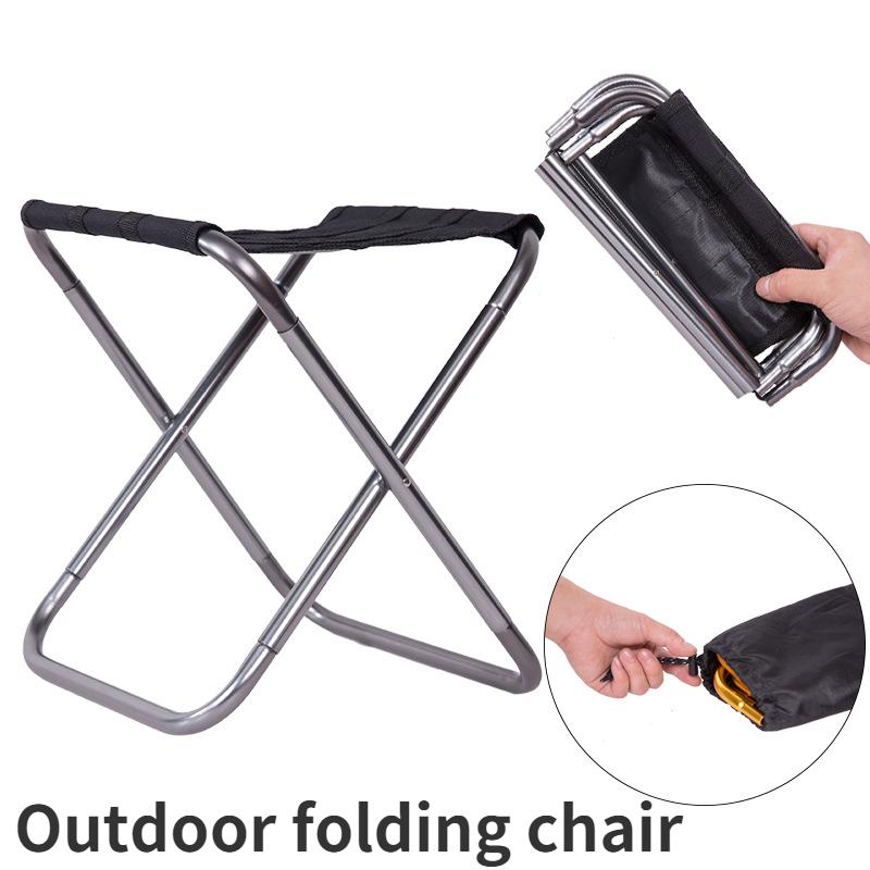 

Открытый кемпинг Портативный складной стул Алюминиевый складной стул для рыбалки Табурет Сиденье для пеших прогулок