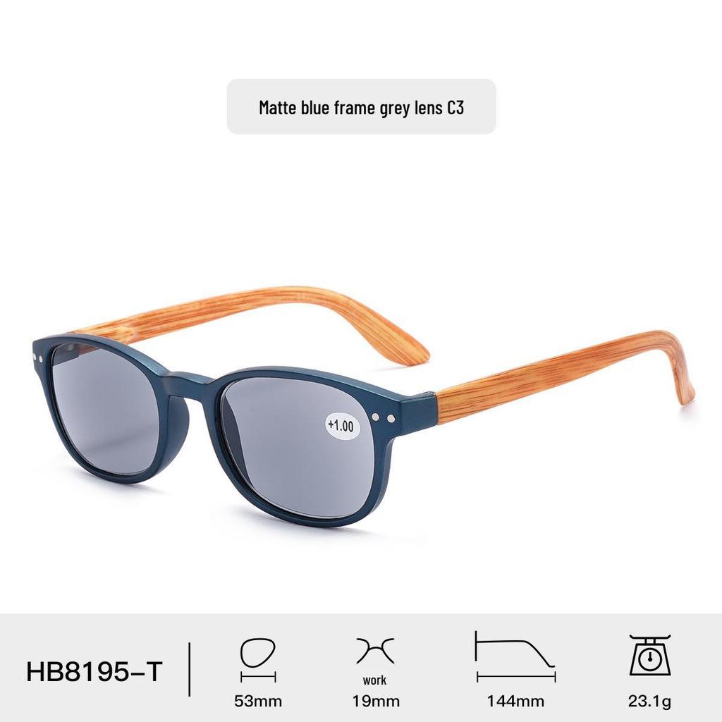B8195-T Unisex Fashion Sunglasses & Reading Glasses with Anti-UV and Spring Hinge.