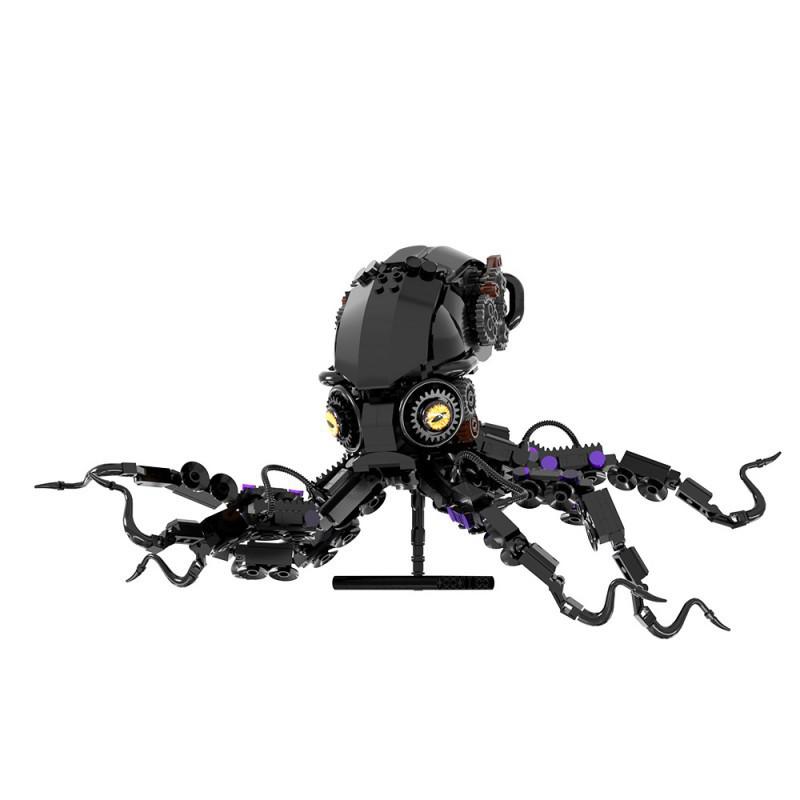 Obsidian Mecha Octopus Action Building Block Model - Treasure Hunt Edition