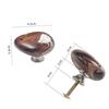 Agate Stone Wardrobe Handle Aluminum Alloy Base Cabinet Pulls Durable Drawer Knobs