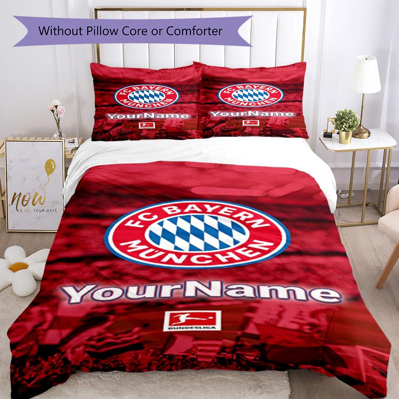 Bayern Munich Customize your name Bedding Set Breathable Duvet Cover with Pillowcases Home Decoration Birthday Gift