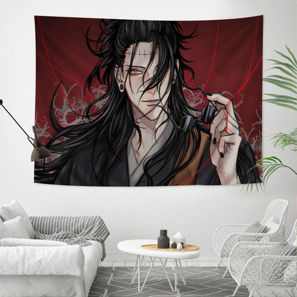 Jujutsu Kaisen Gojo  Geto Tapestry BL Anime Character Print Sky Background Wall Hanging for Otaku Bedroom  Anime Fans Decor