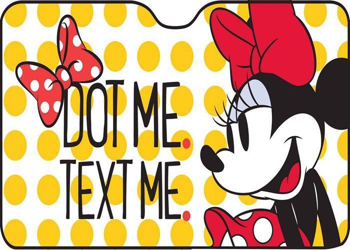 Tataway Front Sun Shade for Car SUV 150 X 80 Cm Minnie Pattern