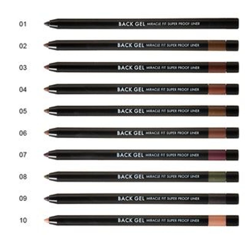 TONYMOLY - Back Gel Miracle Fit Super Proof Liner - 10 Colors #02 Edge Brown