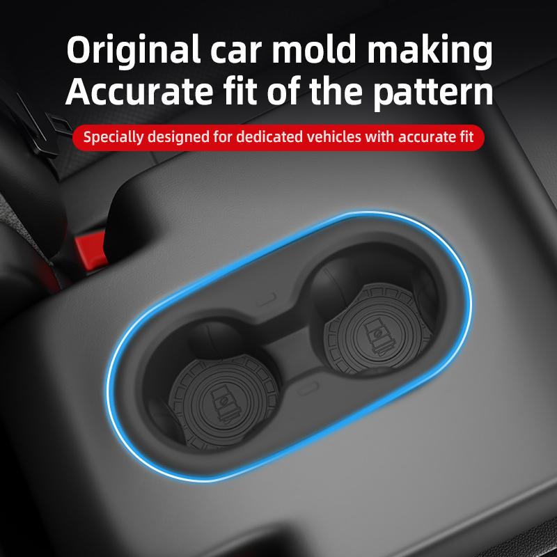 XLGJS1 Suitable for Tesla Model Y Juniper 2025 Interior Accessories Cup Holder Silicone Drink Holder Suitable for Back Seats