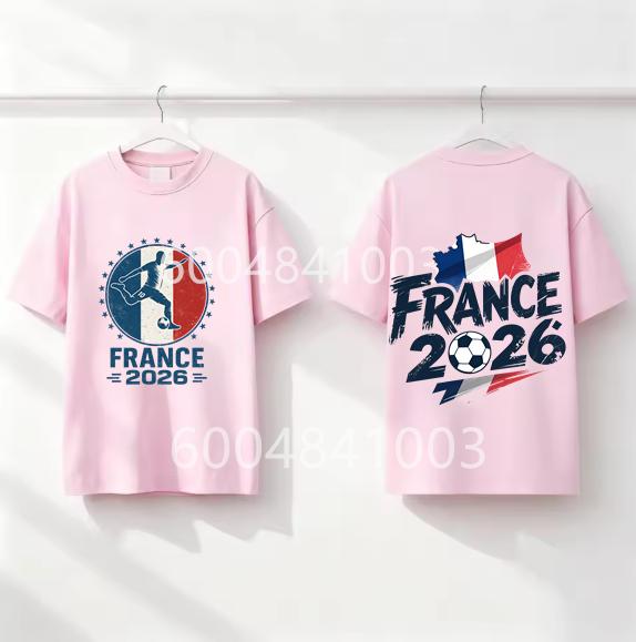 France Flag Retro Style Graphic Children Shirt Kid Boys Girls Summer Cotton Short Sleeve Little Soccer Fan Casual Daily Wear