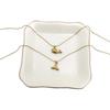 Gold Whale Mermaid Tail Necklace Women's Chain - Fade-Resistant Titanium Steel