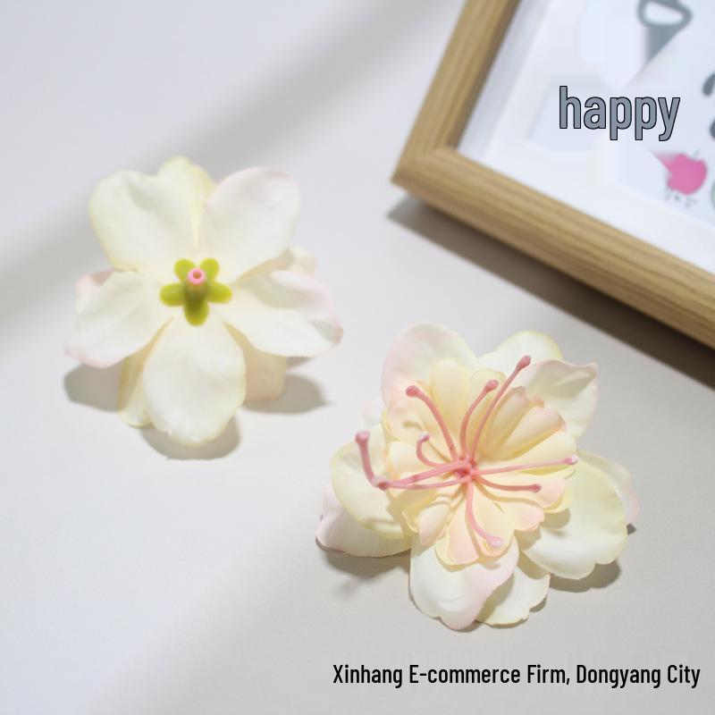 Silk Jasmine Flower Heads for Headdress, Cake & Photography Decorations, DIY Hairpin Craft