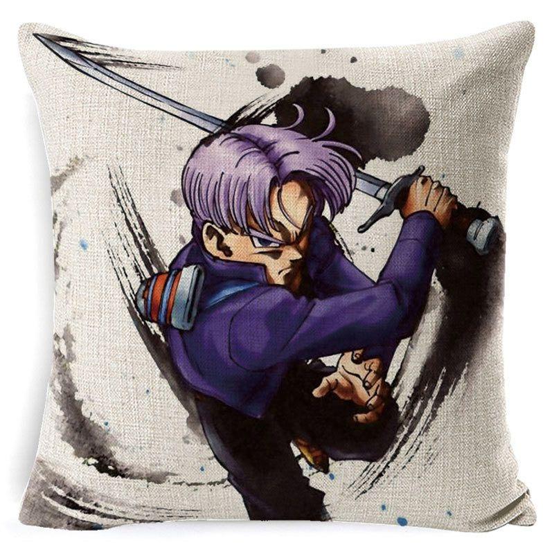 Dragon Ball Kissenbezug Atemberaubender Cartoon Quadratischer Kissenbezug Für Stilvolles Sofa Heimdekor