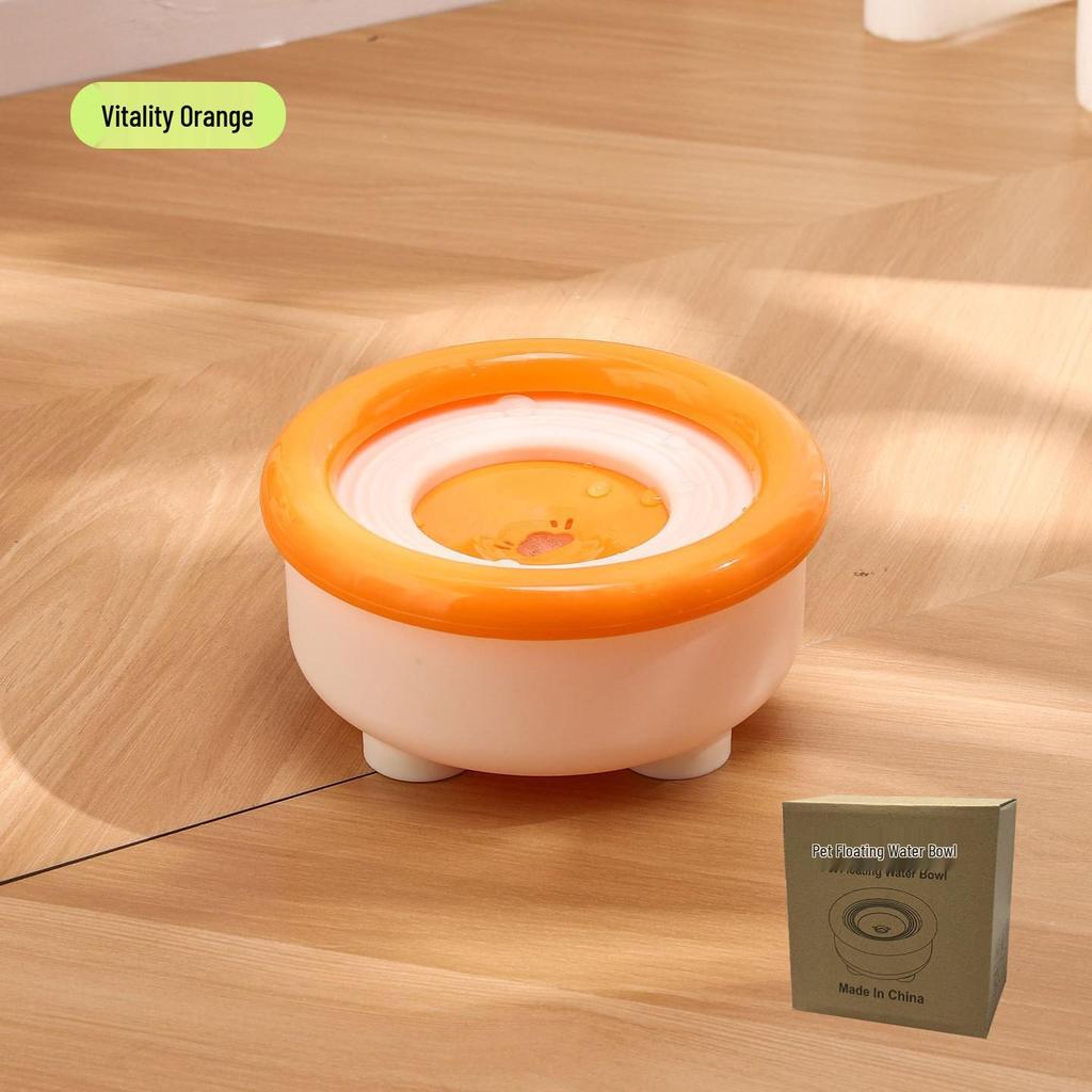 Anti-Splash Pet Water Bowl: No-Wet Mouth, Large Capacity, Anti-Tip, Detachable & Easy To Clean