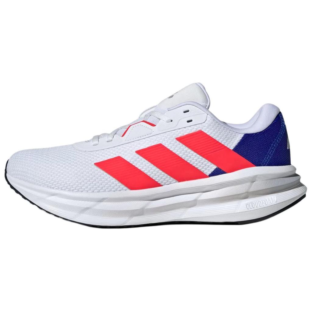 Adidas Galaxy 7 Comfortable Soft Non-Slip Wear-Resistant Low-Top Running Shoes Men Running Shoes White Red JI4600