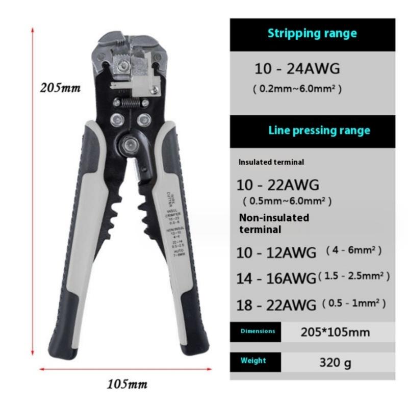 Ergonomic Multipurpose Cable Cutter With Adjustable Wire Stop And Serrated Grip For Secure Handling Electrical Pliers