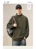 Men's Retro Half-Zip Hoodie: Trendy, Loose-Fit Stand Collar Pullover