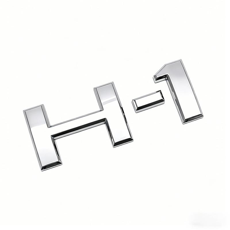 H-1 car sticker rear tailgate emblem body h english lettering 3d modification logo decal