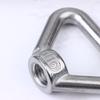 M8 M10 M12 M14 M16 M20 M24 304 Stainless Steel Triangle Lifting Eye Nut Trapezoid Thread Rings Fit For Handle Bolts