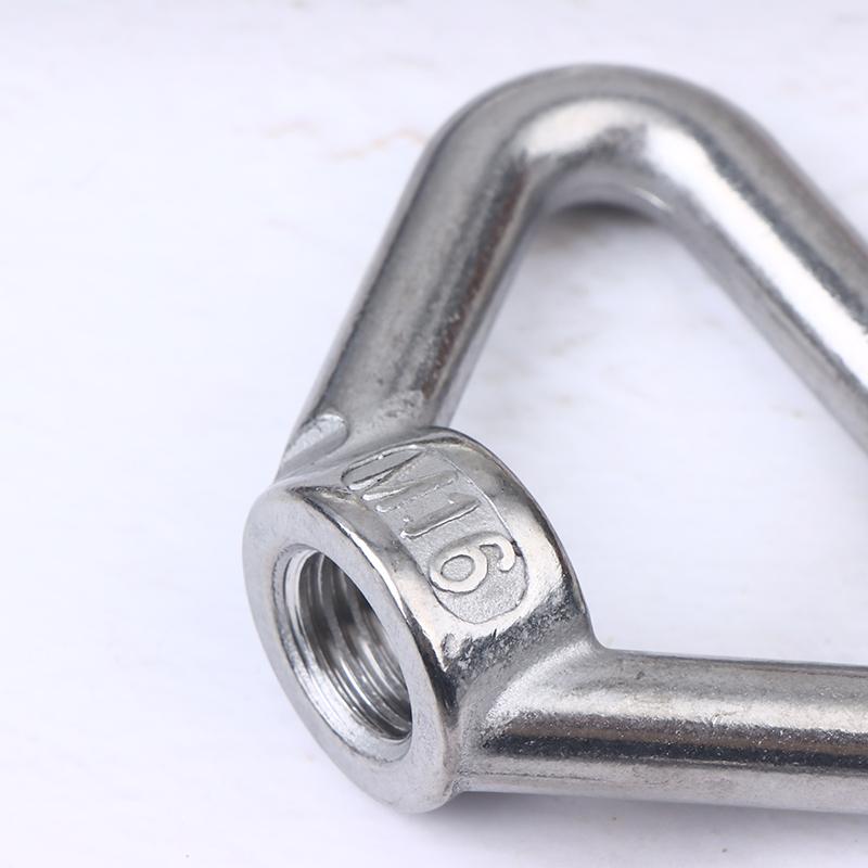 M8 M10 M12 M14 M16 M20 M24 304 Stainless Steel Triangle Lifting Eye Nut Trapezoid Thread Rings Fit For Handle Bolts