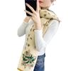 Shawl Women's Winter New Warm Imitation Cashmere Scarf Long Flower Thickened Double-sided Scarf Dual-purpose