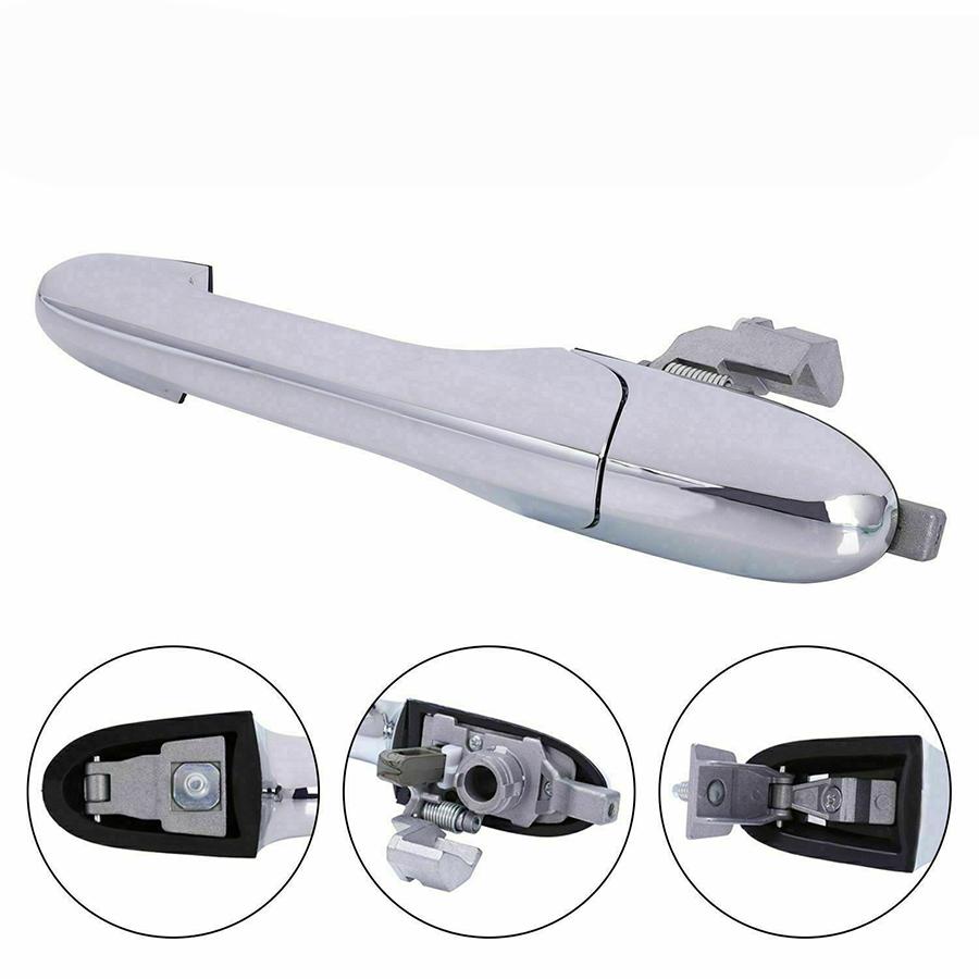 Chrome Car Front Side Hand Exterior Door Handle Universal For Fiat 500 735592026