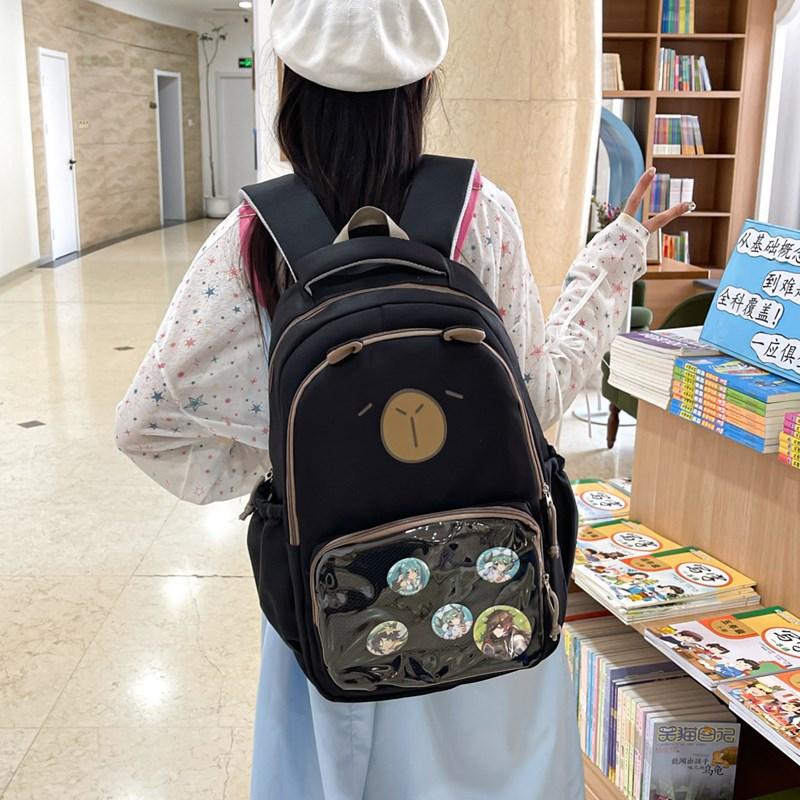 Backpack New Elementary School Bag Cartoon Lightweight Ridge Backpack Large Capacity