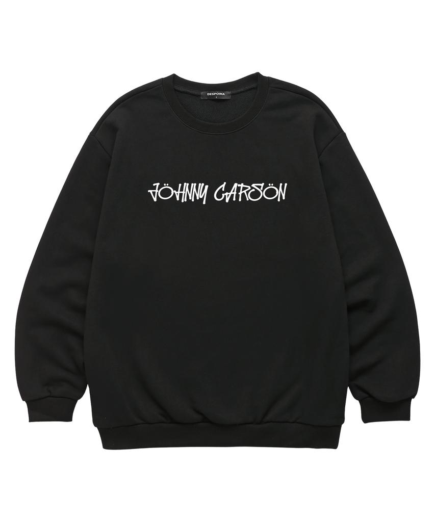 JOHNNY CARSON Classic Graffiti Logo Sweatshirt (Jclts015) Black