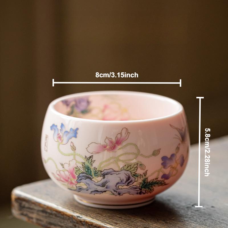 Nefritová čajová miska ze suetu Ručně vyráběné japonské keramické čajové misky Porcelánová ochutnávací čajová souprava pro domácnost Čínské kung-fu čajové nádobí Mistrovské šálky Dárková krabička