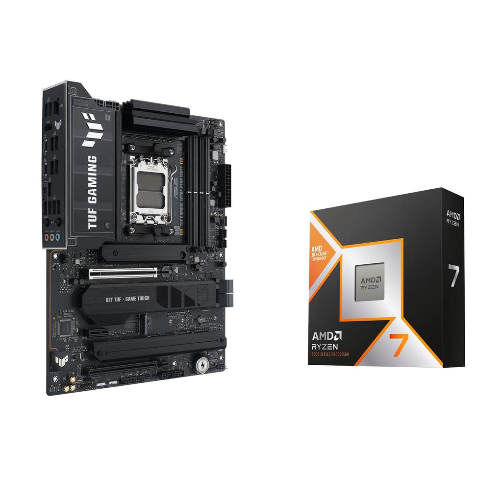 Asus AMD X870E AM5 Compatible ATX Motherboard TUF GAMING WIFI7 Japanese Retailer AMD Ryzen 7 7800X3D Without Cooler X870E-PLUS (Official Product) +