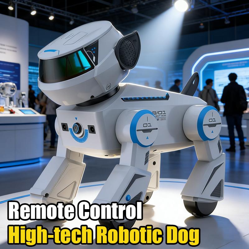 non-toxic Remote Control Robot Dog Programmable Smart Interactive Robotic Pets with Bluetooth Music Dancing Dogs Toys for Kids children Gifts