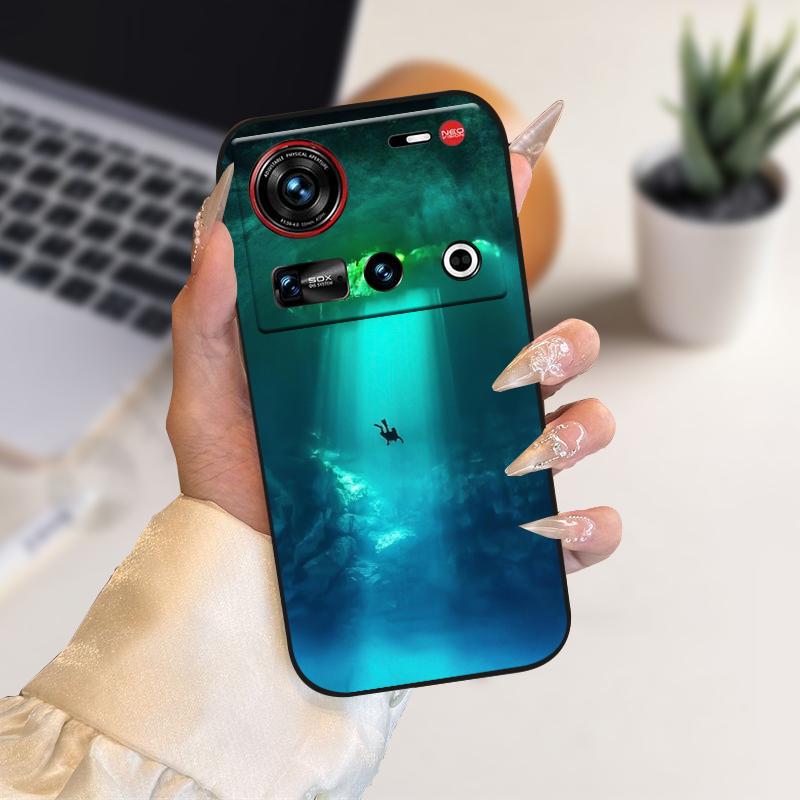 Handyhülle für ZTE nubia Z70 Ultra Hüllen NX733J Cartoon Weiche TPU Silikon Hülle für Nubia Z 70 Ultra 5G Schutzhülle Bumper