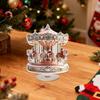Christmas Go Round Decoration Traditional 2D Festive Christmas Acrylic Decoration Merry Go Round Horse Ornament For Window