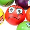 12Pcs Stress Relief Expression Soft Balls  Fun Sponge Stress Ball Squeeze Smiley Face Grimace Pu Foam For Sports  Ball