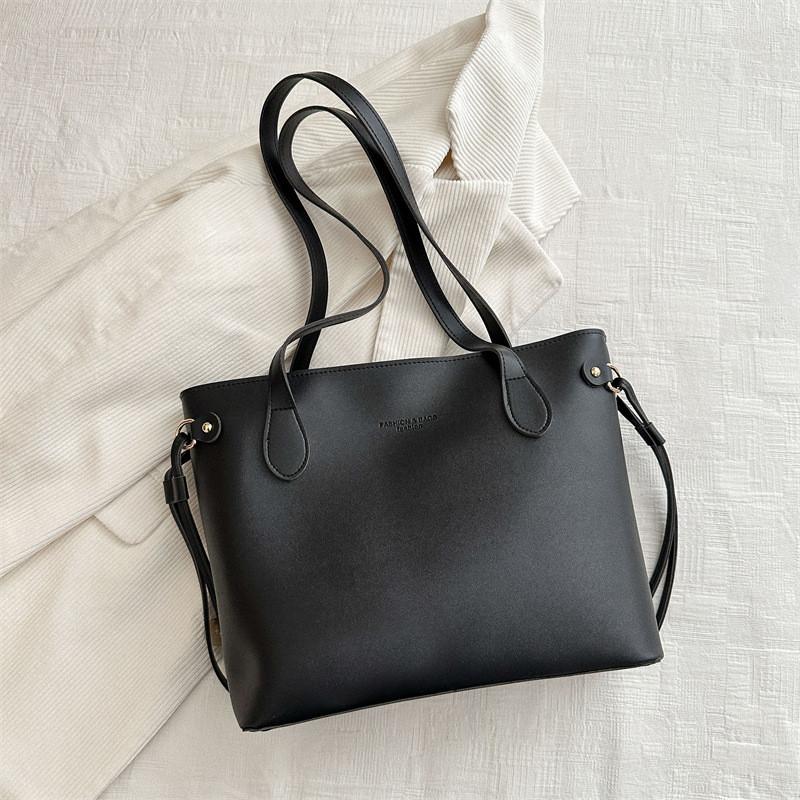 Chic And Trendy Pu Tote Shoulder Bag For Women Ideal For Commuting And Casual Use