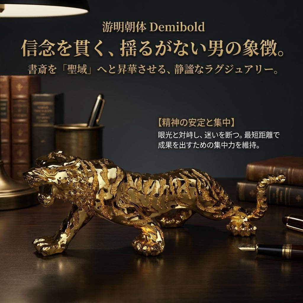 Archnote Tiger Feng Golden Golden Good Career Protection from Lucky Gold Figurine, Shui, Ornament, Unwavering ProtectionLarge, Fortune, Success,