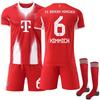 Set Divisa da Calcio, Maglia da Calcio a Maniche Corte e Pantaloncini Kit Sportivo per Allenamento, Partite e Attività di Squadra
