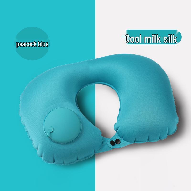 Nadmuchiwana poduszka pod szyję w kształcie litery U do podróży na świeżym powietrzu