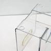 Acrylic Book Storage Rack with Box Portable Transparent Thicken Anti-slip Base Student Stationery Organizer Storage Home Items