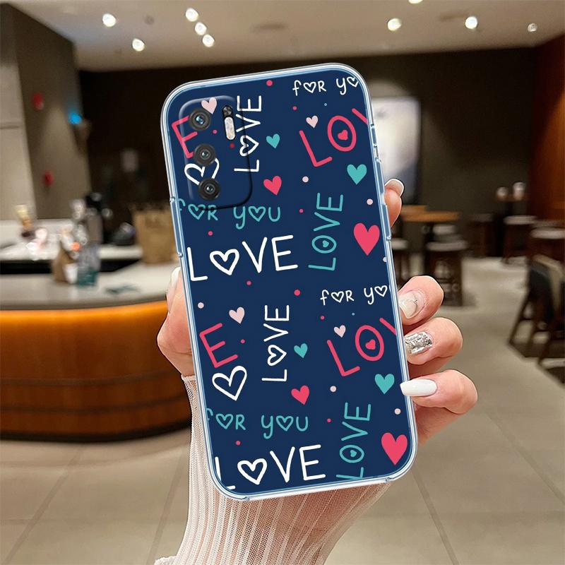 UP17 Calm Heart Transparent Phone Case for Samsung Galaxy A04 A04S A14 A23 A34 A54 M23 M33 M52 M53