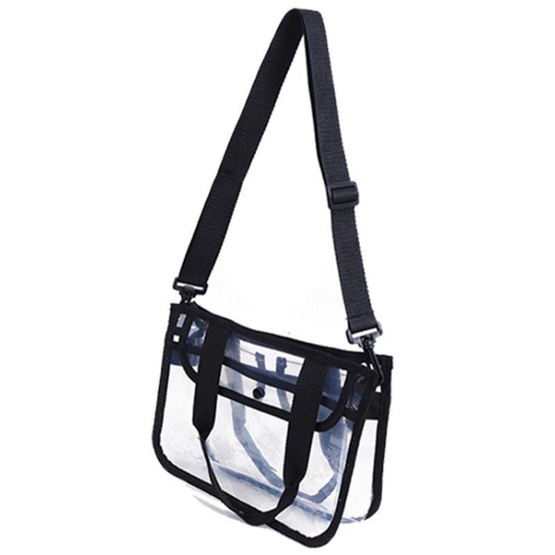Clear EVA Bag Makeup Cosmetic Toiletry Organizer Tote Bag Waterproof Handbag for Travel,Swimming,Gym
